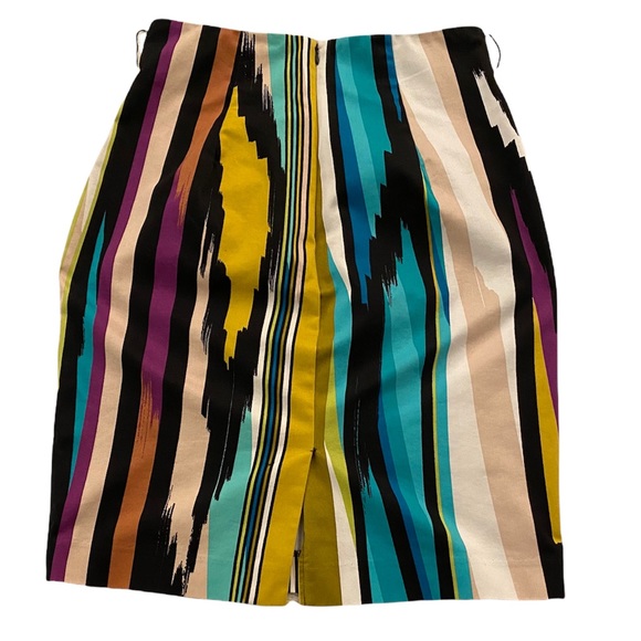 Worthington retro striped color-block business casual pencil skirt - Picture 2 of 8